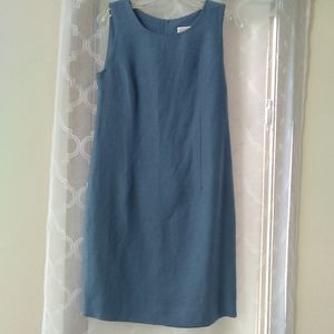 Lands End Blue Sleeveless Dress
